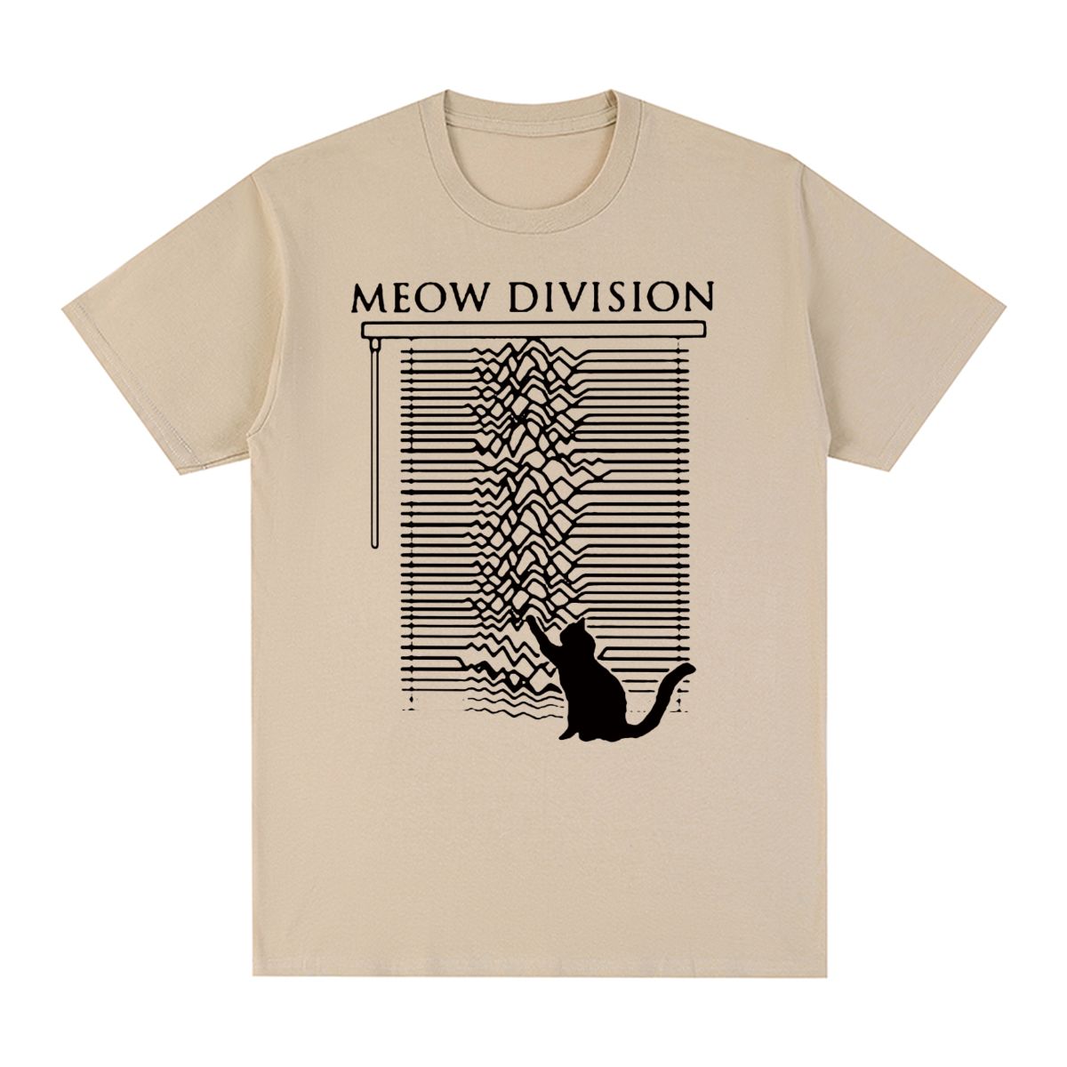 Men'S Fashion From The 80S - Joy Division Unknown Pleasure cat Vintage