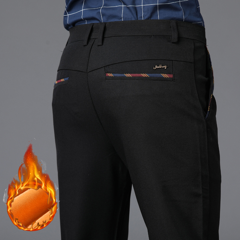 Formal Trouser Stretch - Winter New Men's Warm Thermal Casual
