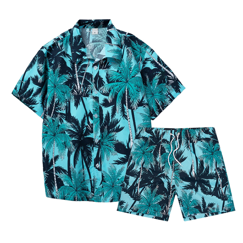 Mens Fashion Suits - Hawaiian Coconut Tree 3D Print Men