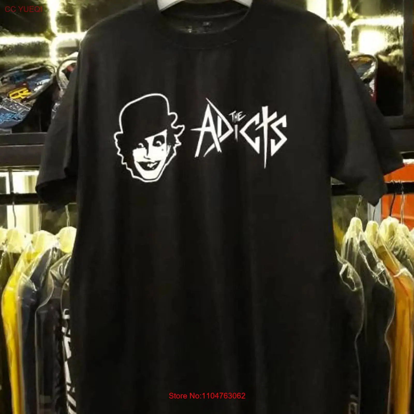 Men'S Fashion Everyday - The Adicts Tour Band Basic For