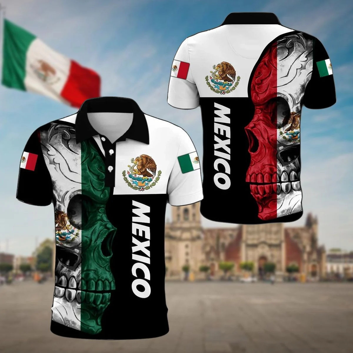 Mens Fashion Mexico - Mexico Aztec Coat Of Arms &