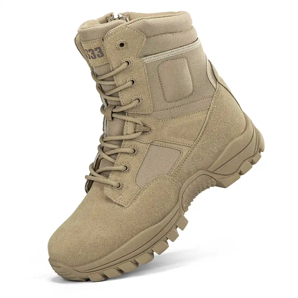 Men'S Fashion Over 40 - Nonslip Genuine Leather Hiking Boots Designer