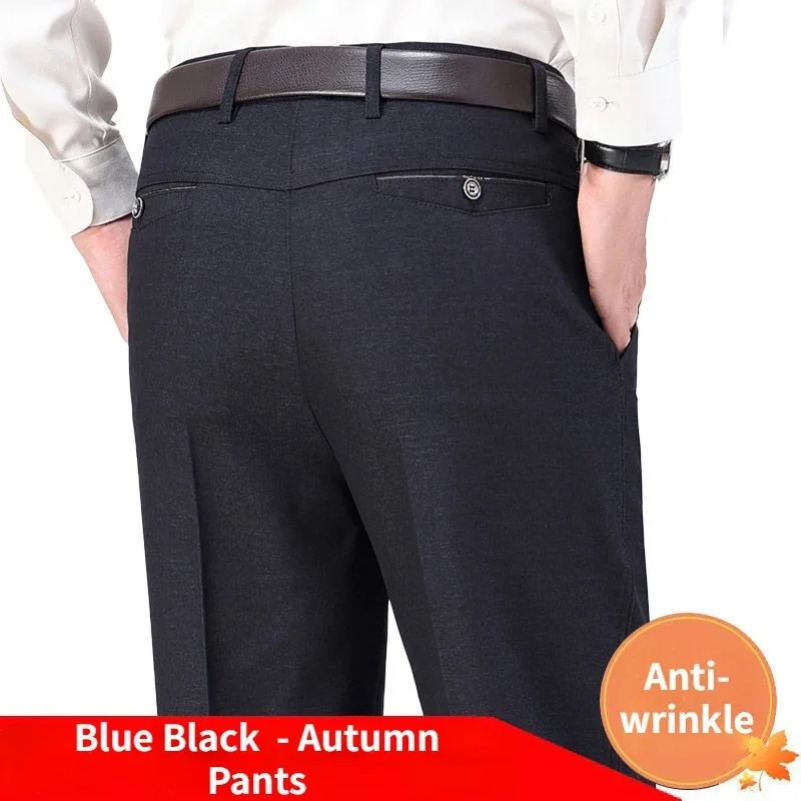 Formal Trouser Stretch - Mens Autumn Thick Casual Suit Pants