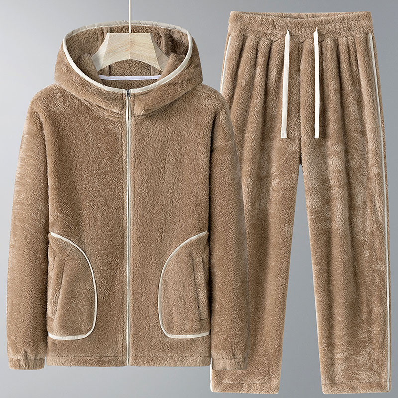 Men'S Fashion Zipper Hoodie - 2026 Winter New Men's Hoodie Set