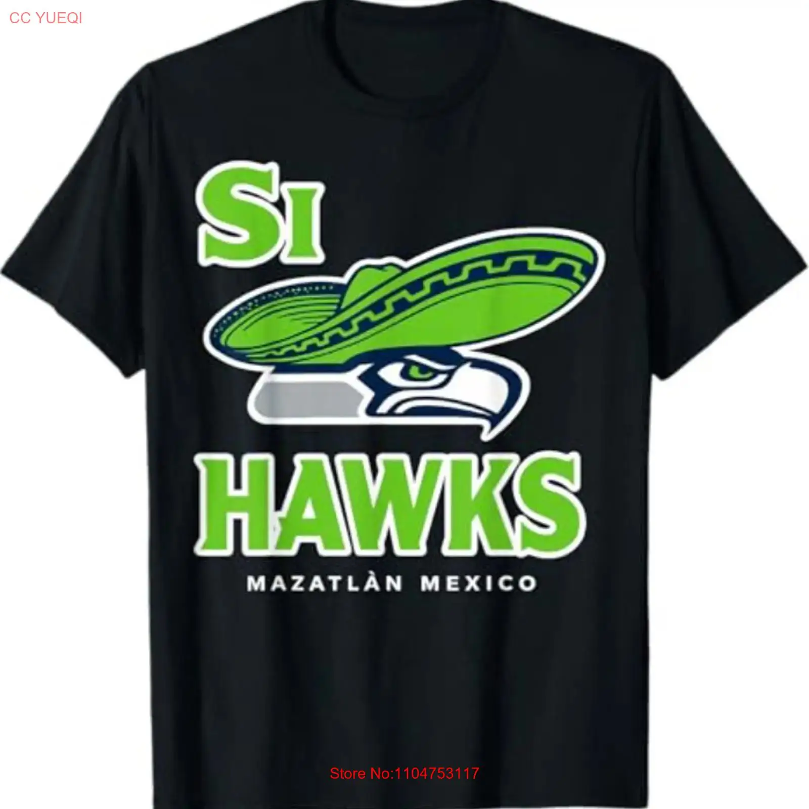 Mens Fashion Mexico - Si Hawks Seattle Funny Parody Mexico