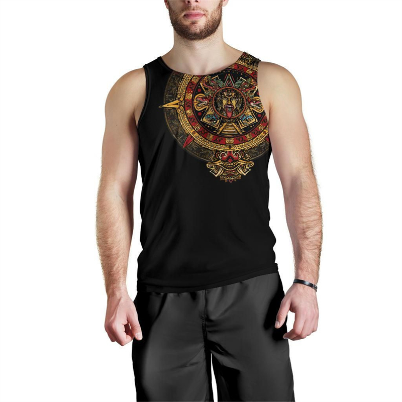 Mens Fashion Mexico - Trendy Mexico Flag Graphic Tank Tops