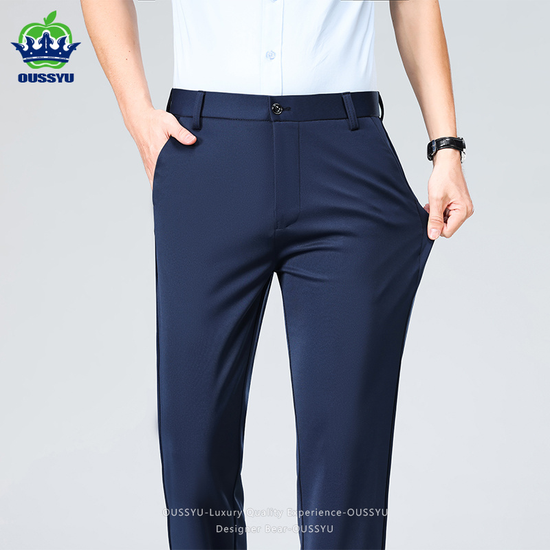 Formal Trouser Stretch - Summer Thin Men's Stretch Suit Pants