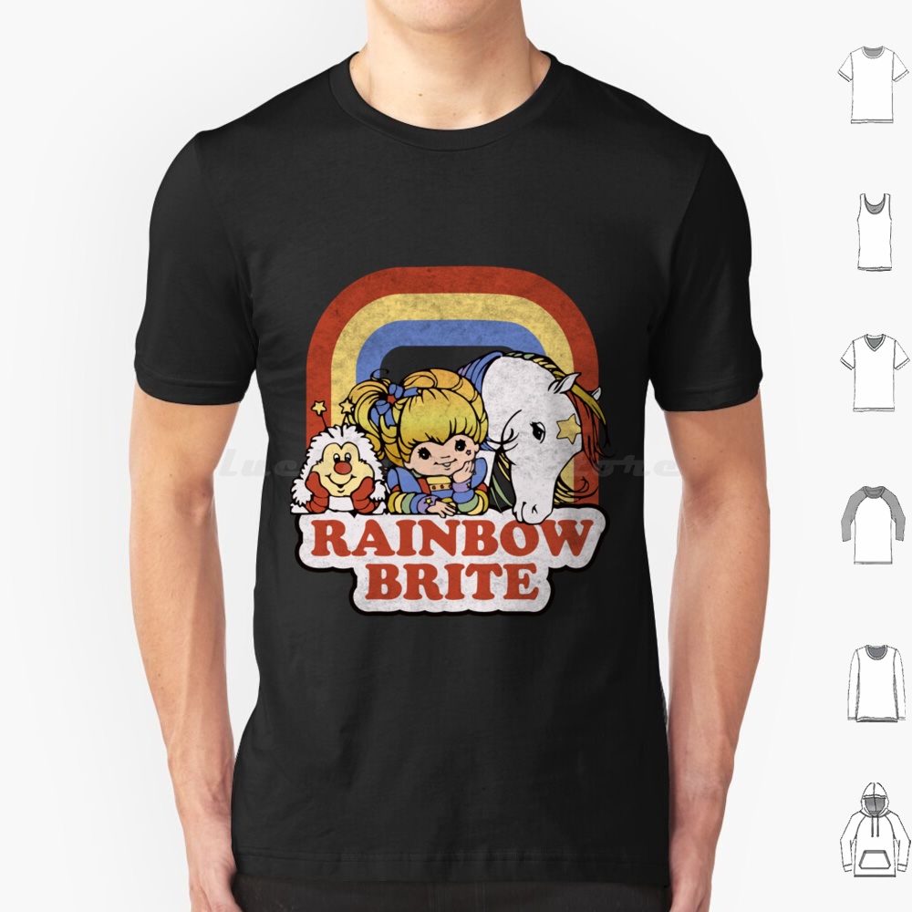 Men'S Fashion From The 80S - Rainbow Brite T-Shir T Shirt Cotton