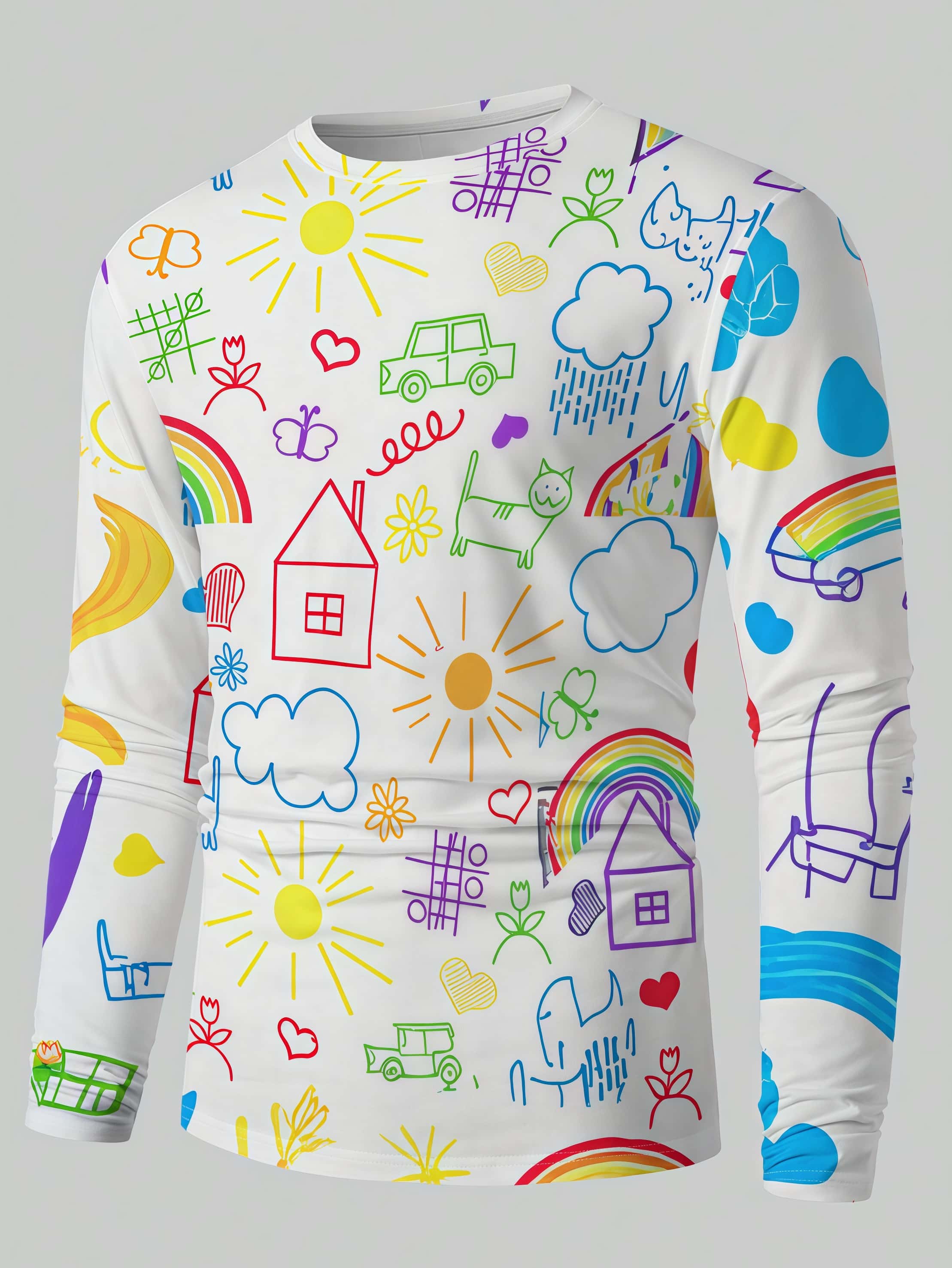 Men'S Fashion For 2026 - 2026 New Dopamine Color Graffiti 3D