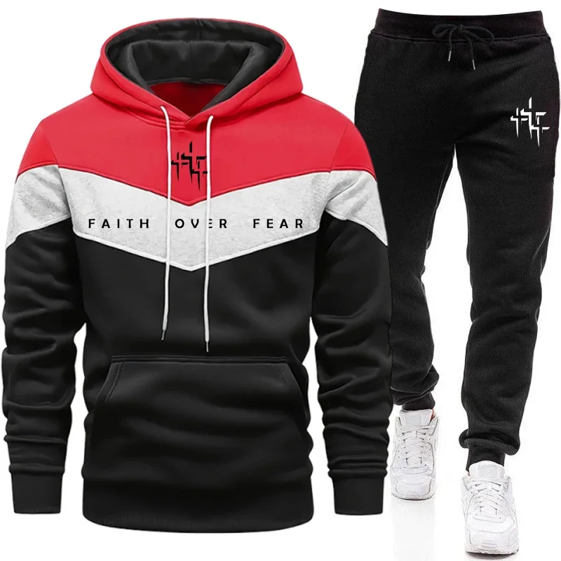 Faith Over Fear Men's Tracksui - Men'S Fashion Pants ulasan dan harga