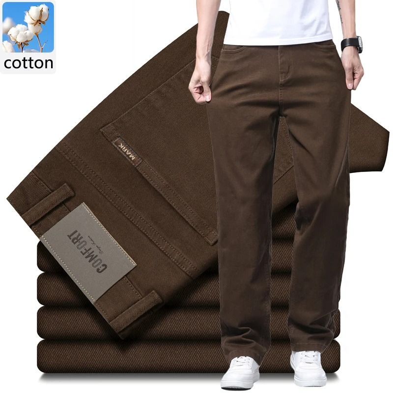 Men Straight Leg Casual Stretc - Formal Trouser Stretch ulasan dan harga