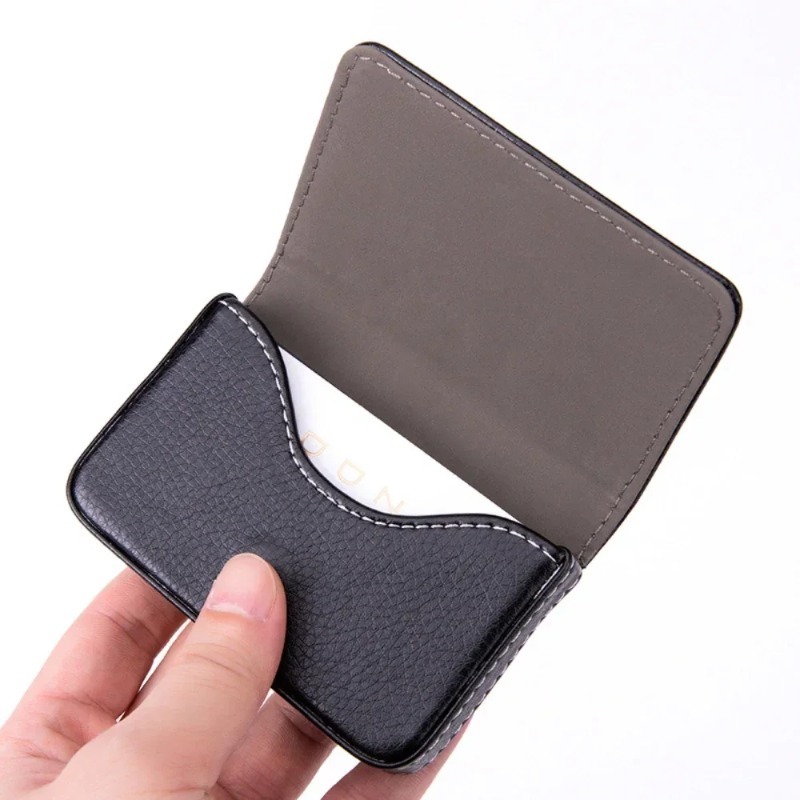 Fashion Sized Stitched PU Leat - Men'S Fashion Visiting Card ulasan dan harga