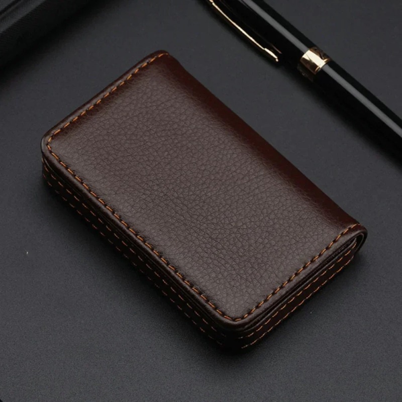 Fashion Sized Stitched PU Leat - Men'S Fashion Visiting Card ulasan dan harga