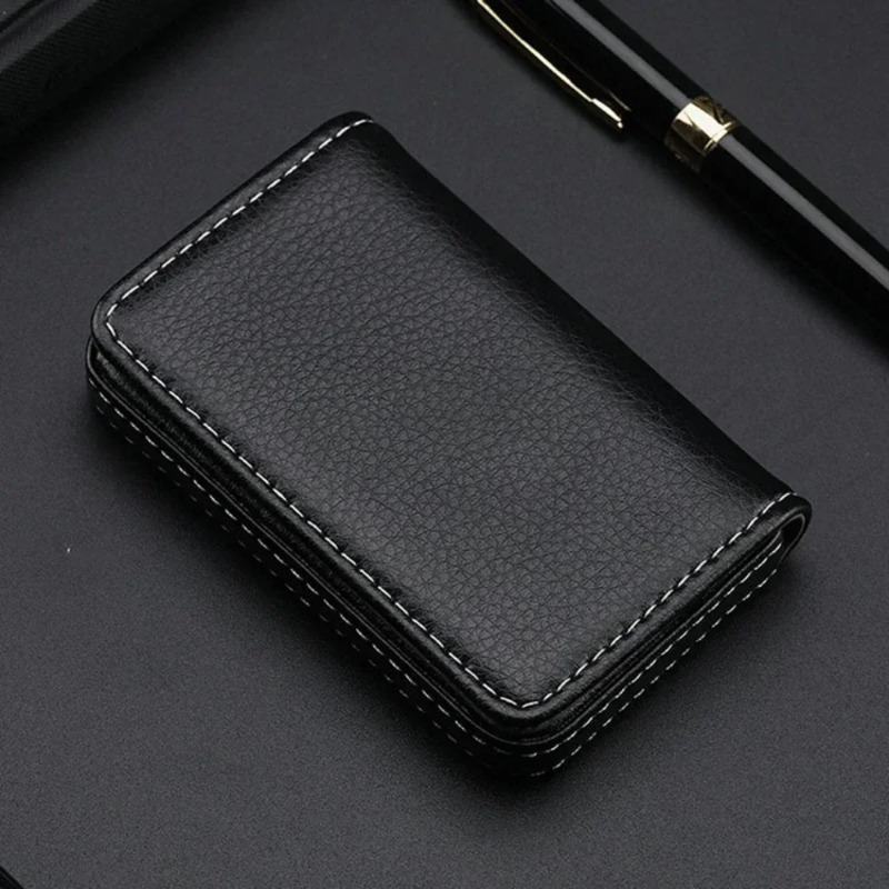 Fashion Sized Stitched PU Leat - Men'S Fashion Visiting Card ulasan dan harga