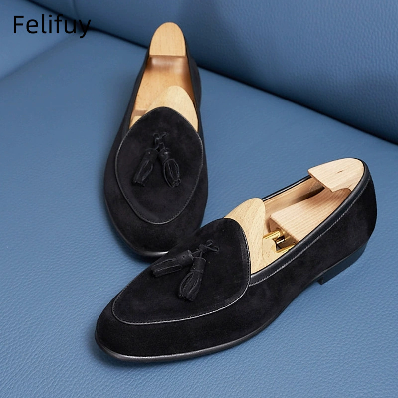 Fashion Brown Black Tassel Men - Men'S Fashion For Wedding ulasan dan harga