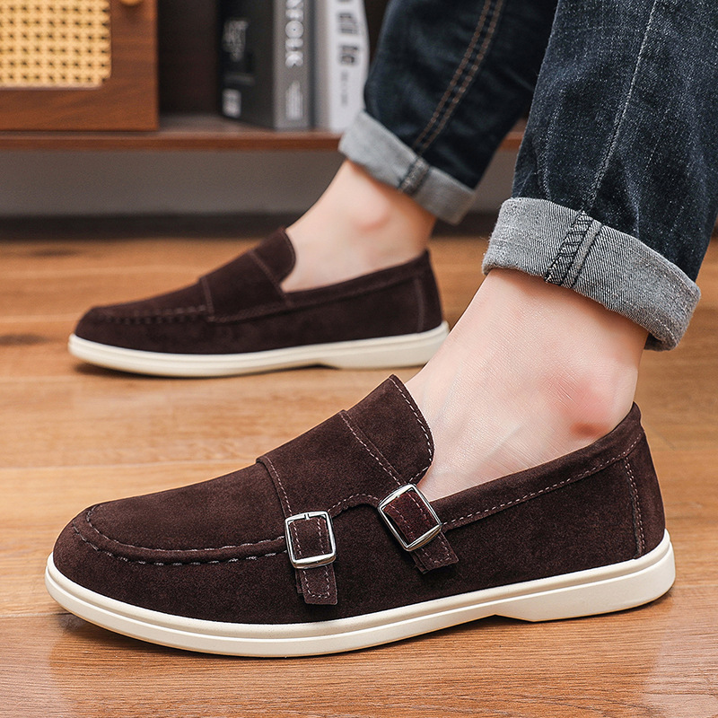Men's Casual Shoes Suede Loafe - Men'S Fashion For Wedding ulasan dan harga