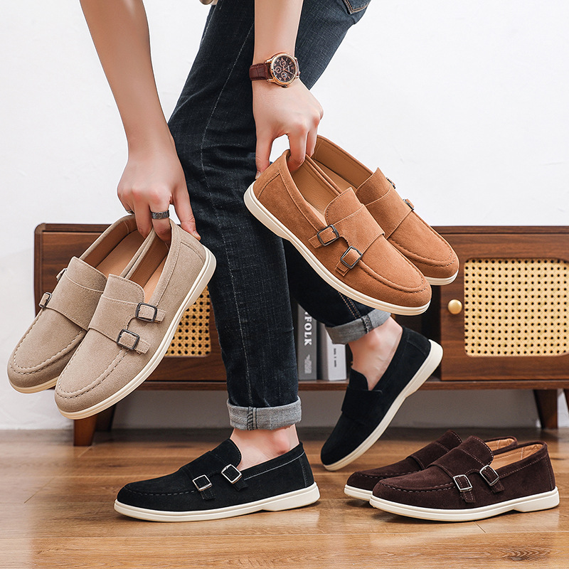 Men's Casual Shoes Suede Loafe - Men'S Fashion For Wedding ulasan dan harga