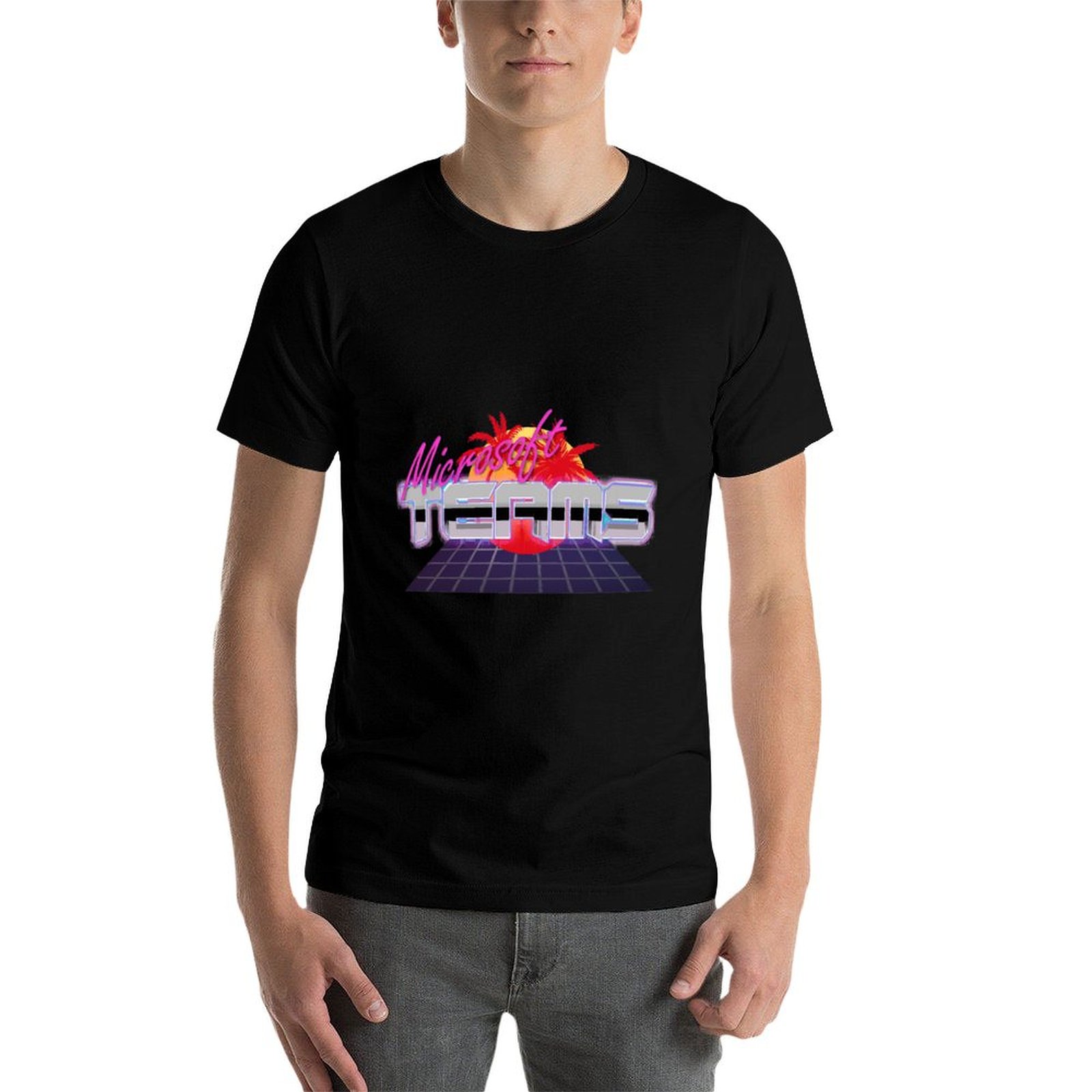 Microsoft Teams 80s T-Shirt Ca - Men'S Fashion From The 80S ulasan dan harga