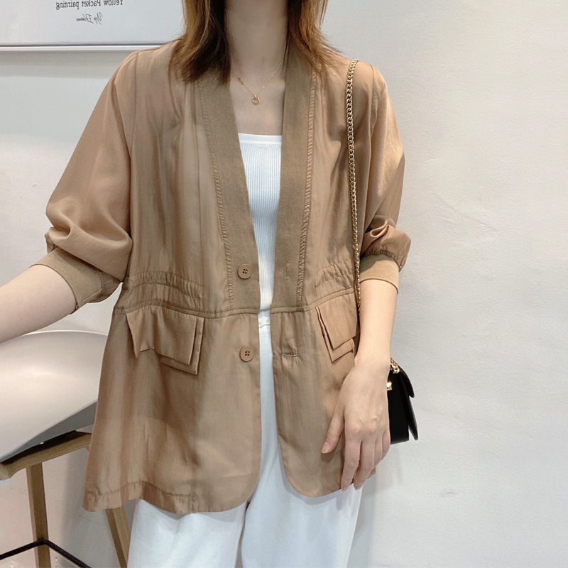 Plus Size Waist Tie V-neck Bla - Men'S Fashion Light Jacket ulasan dan harga