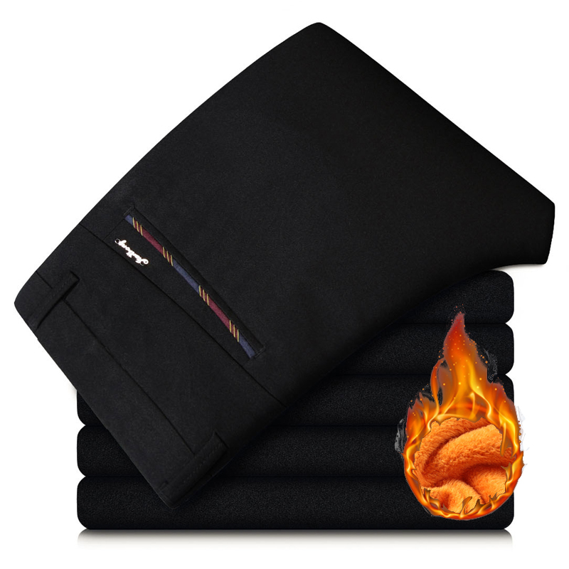 Winter New Men's Warm Thermal  - Formal Trouser Stretch ulasan dan harga