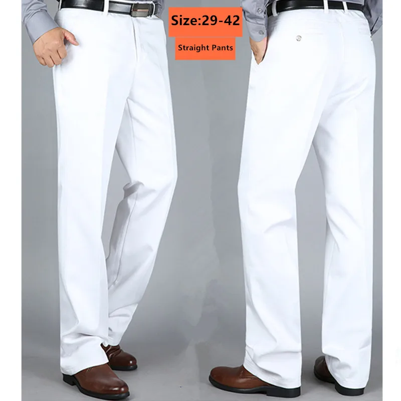 White Pants Men Office Formal  - Formal Trouser Stretch ulasan dan harga