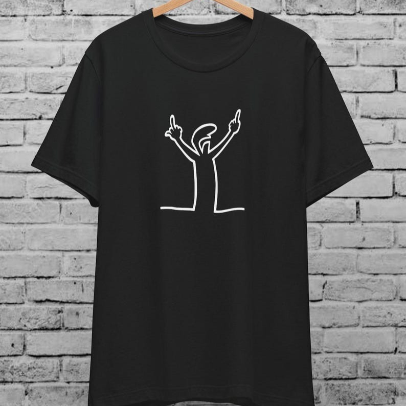 Angry La Linea Unisex T-Shirt  - Men'S Fashion From The 80S ulasan dan harga