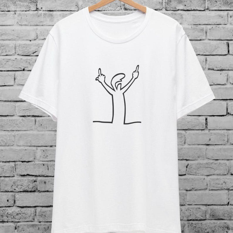 Angry La Linea Unisex T-Shirt  - Men'S Fashion From The 80S ulasan dan harga