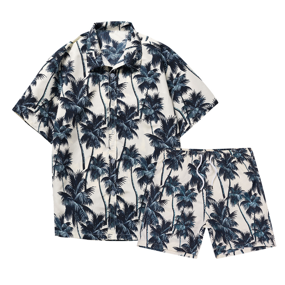 Hawaiian Coconut Tree 3D Print - Mens Fashion Suits ulasan dan harga