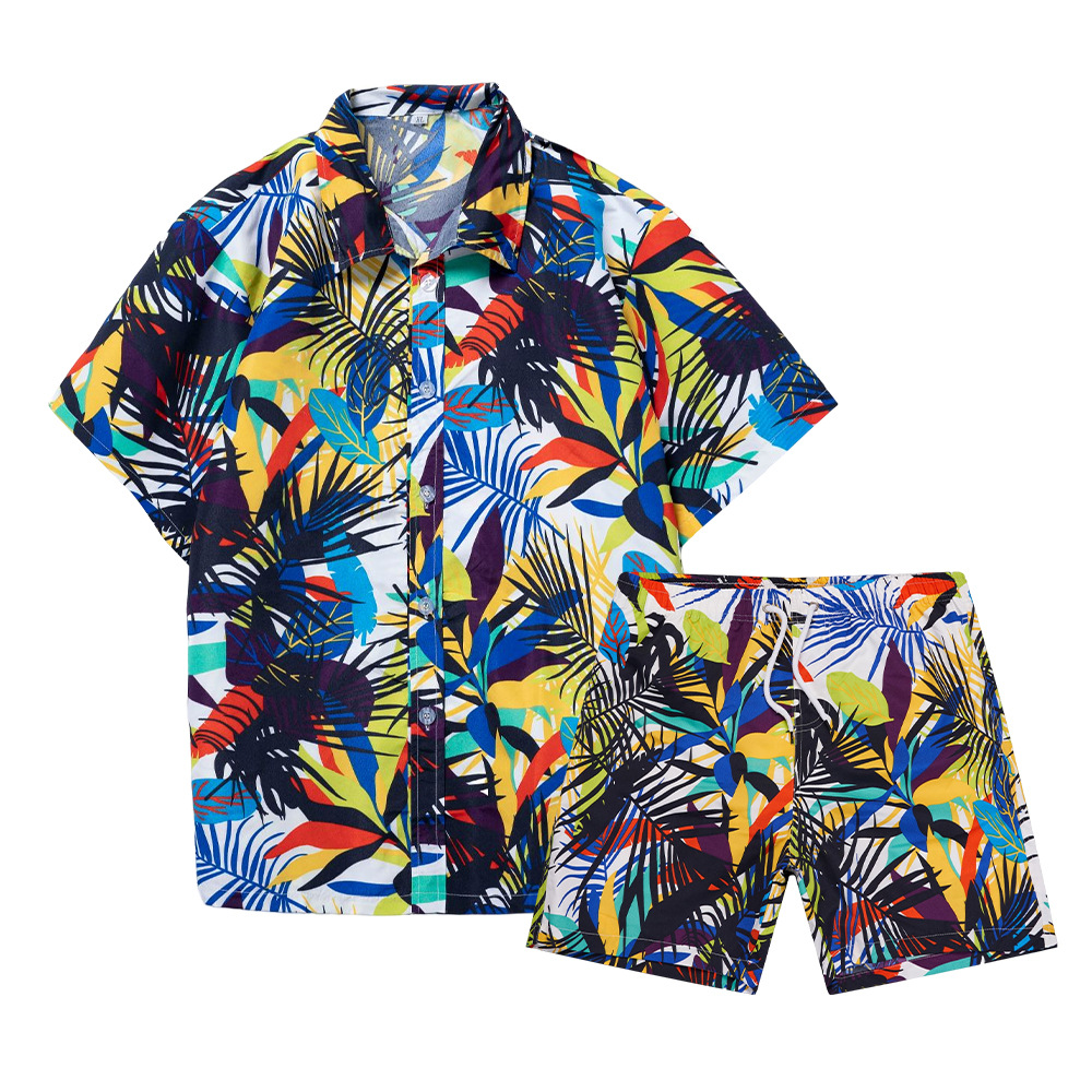 Hawaiian Coconut Tree 3D Print - Mens Fashion Suits ulasan dan harga