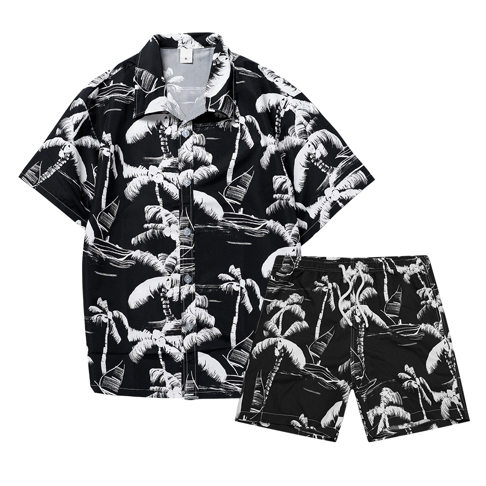 Hawaiian Coconut Tree 3D Print - Mens Fashion Suits ulasan dan harga