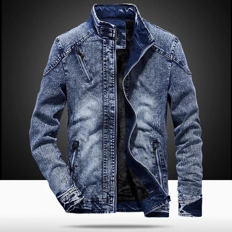 Men's Denim Jacket Korean Fash - Men'S Fashion Light Jacket ulasan dan harga