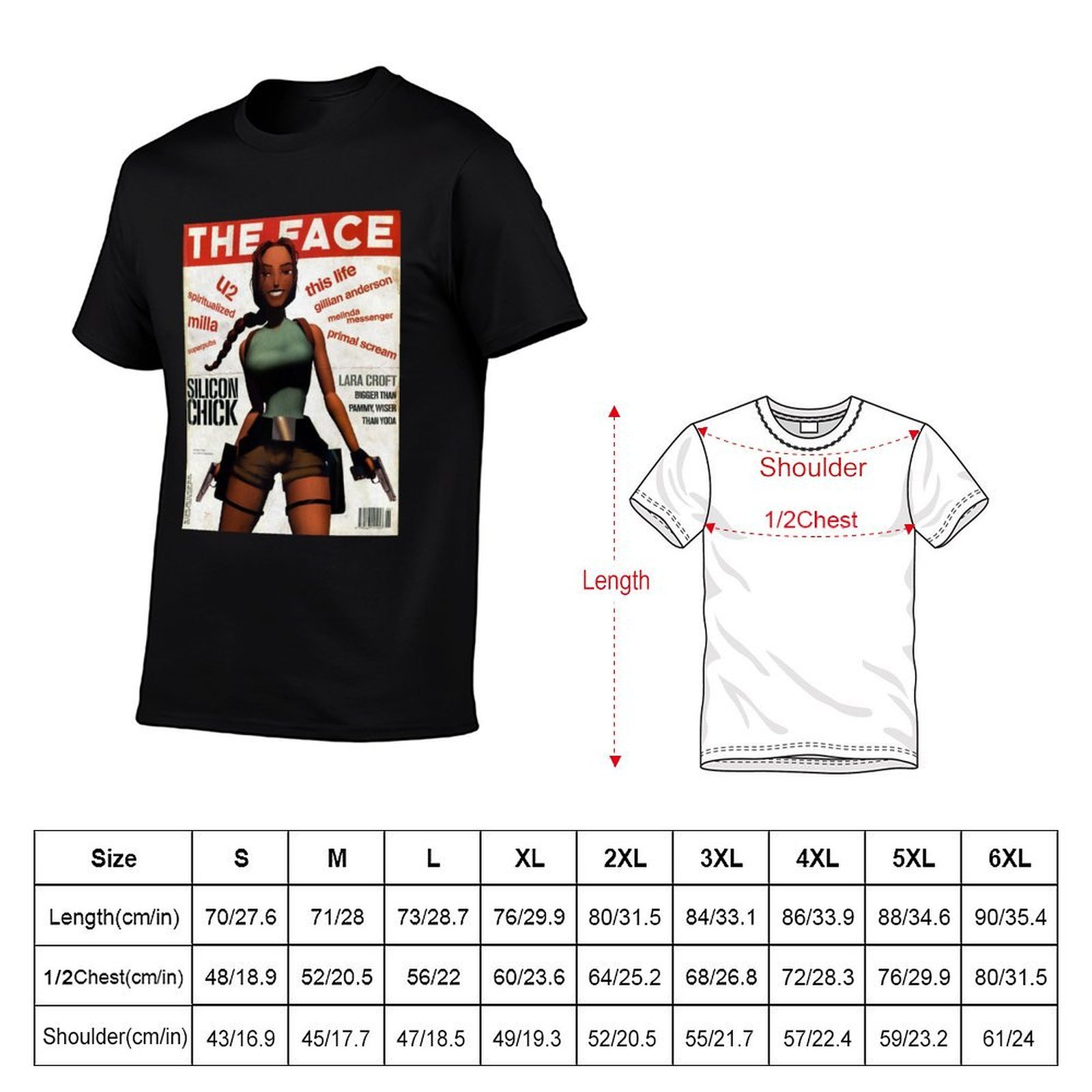 Lara Croft Retro Magazine Prin - Mens Fashion Magazines ulasan dan harga
