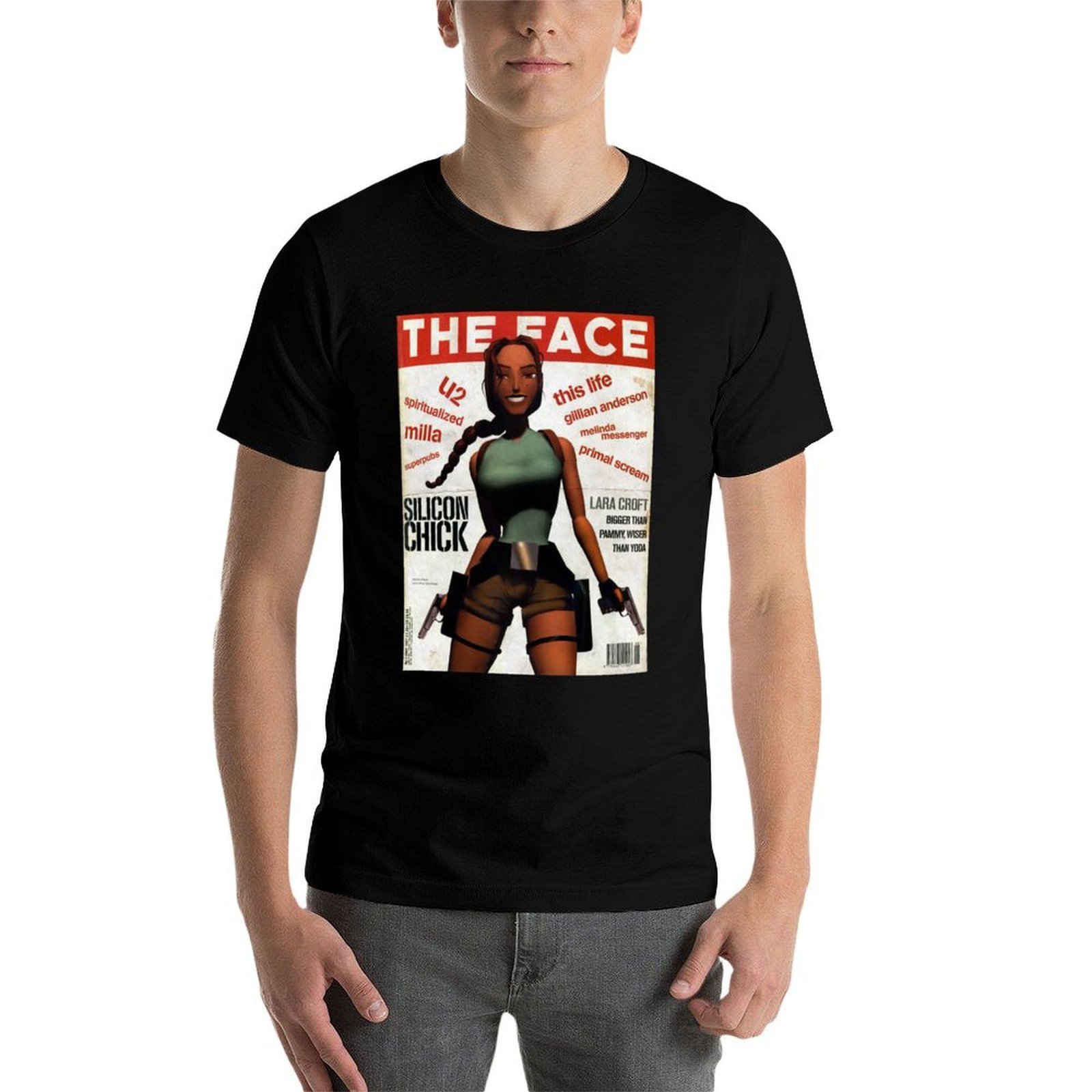 Lara Croft Retro Magazine Prin - Mens Fashion Magazines ulasan dan harga