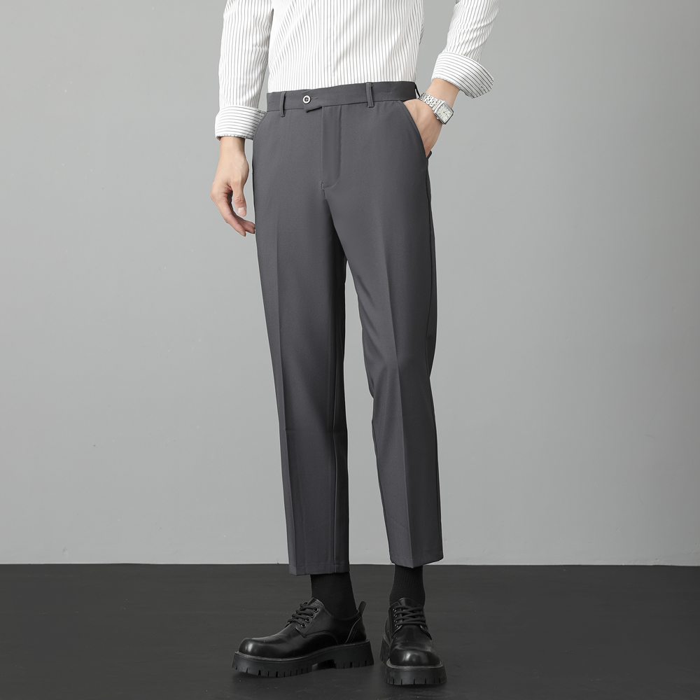Men's Stretch Straight Suit Pa - Formal Trouser Stretch ulasan dan harga