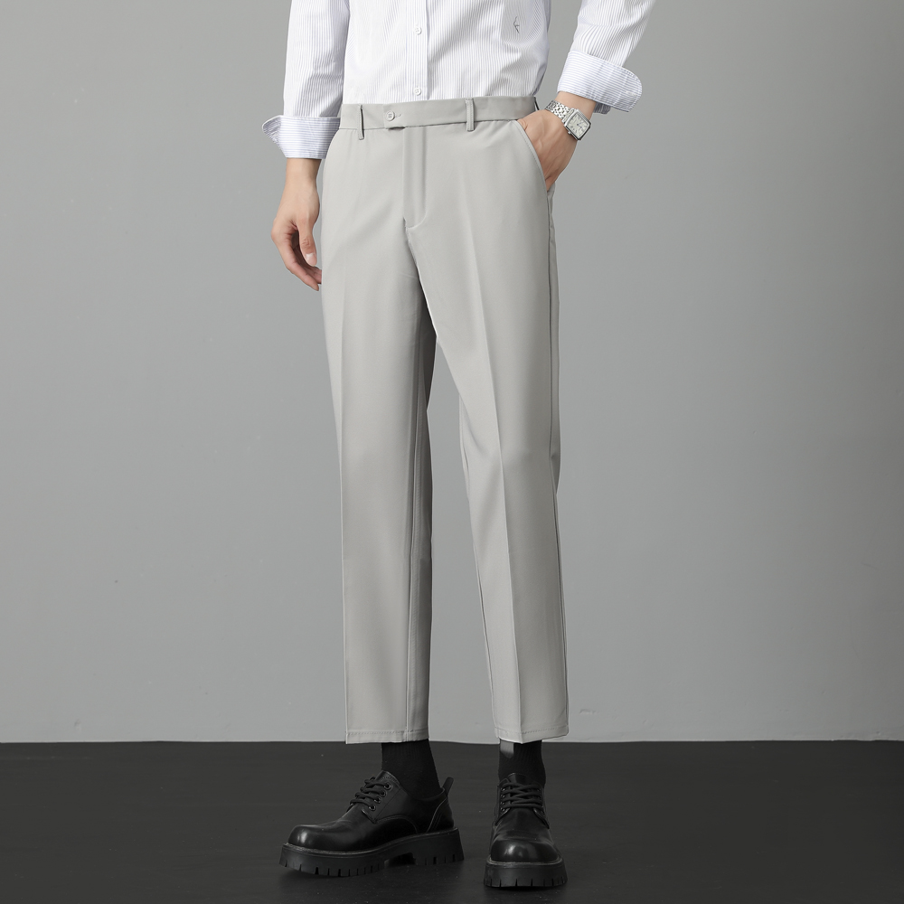Men's Stretch Straight Suit Pa - Formal Trouser Stretch ulasan dan harga