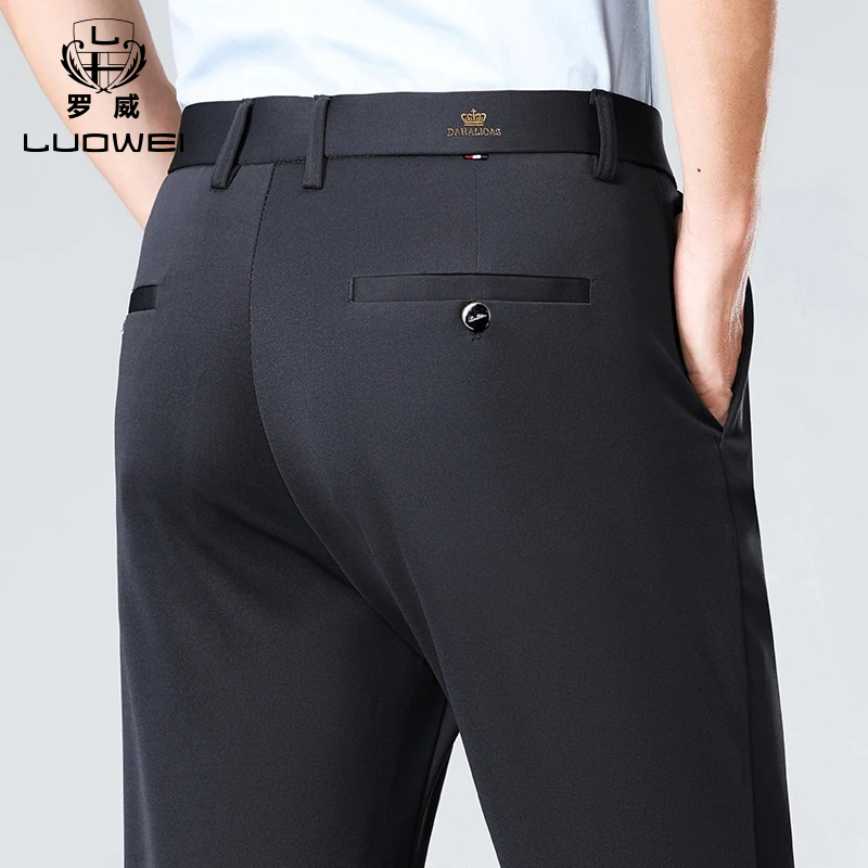 Brand Men Pant High-stretch Fa - Formal Trouser Stretch ulasan dan harga
