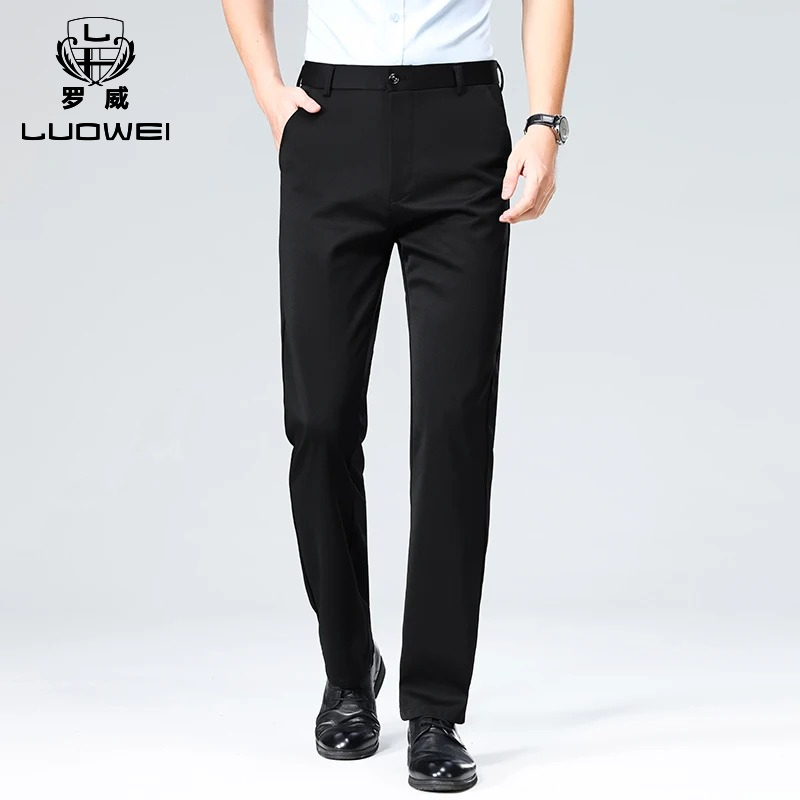 Brand Men Pant High-stretch Fa - Formal Trouser Stretch ulasan dan harga