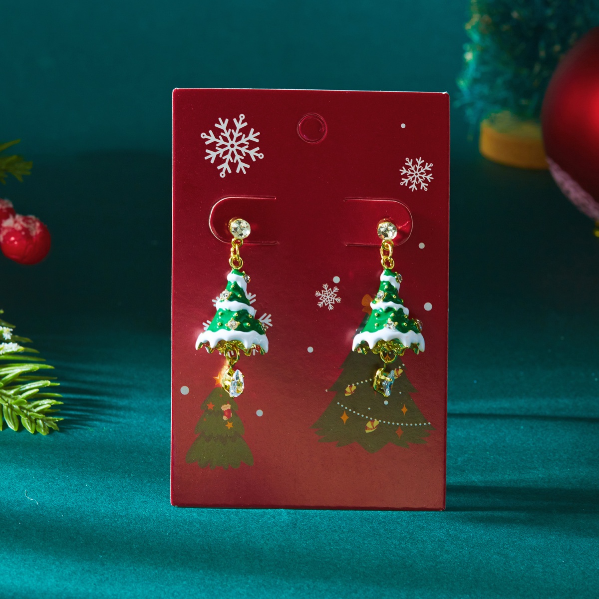 Christmas Holiday Drop Earring - Men'S Fashion Xmas Party ulasan dan harga