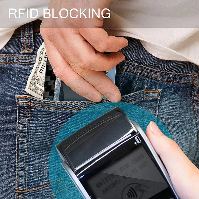 Metal Visit Card Holder Rfid W - Men'S Fashion Visiting Card ulasan dan harga