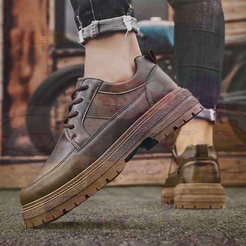 Dark Natural Leather Fashion T - Men'S Fashion Over 40 ulasan dan harga