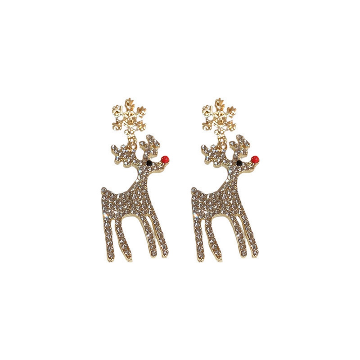Xmas Holiday Deer Drop Earring - Men'S Fashion Xmas Party ulasan dan harga