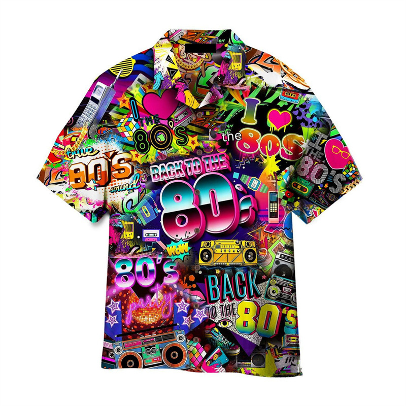 3D Printed Colorful Music Hawa - Men'S Fashion From The 80S ulasan dan harga