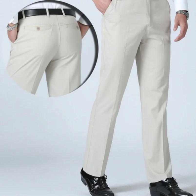 Men's Summer Thin Casual Suit  - Formal Trouser Stretch ulasan dan harga