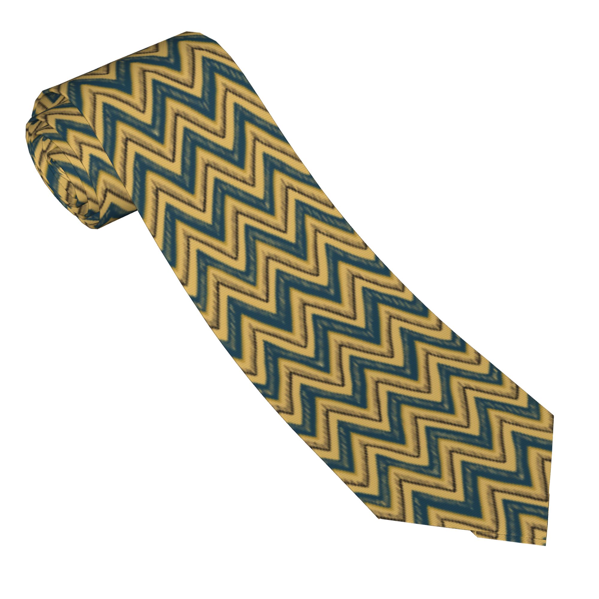 Hand Drawn Chevron Zig Zag Tie - Mens Fashion In The 1920S ulasan dan harga