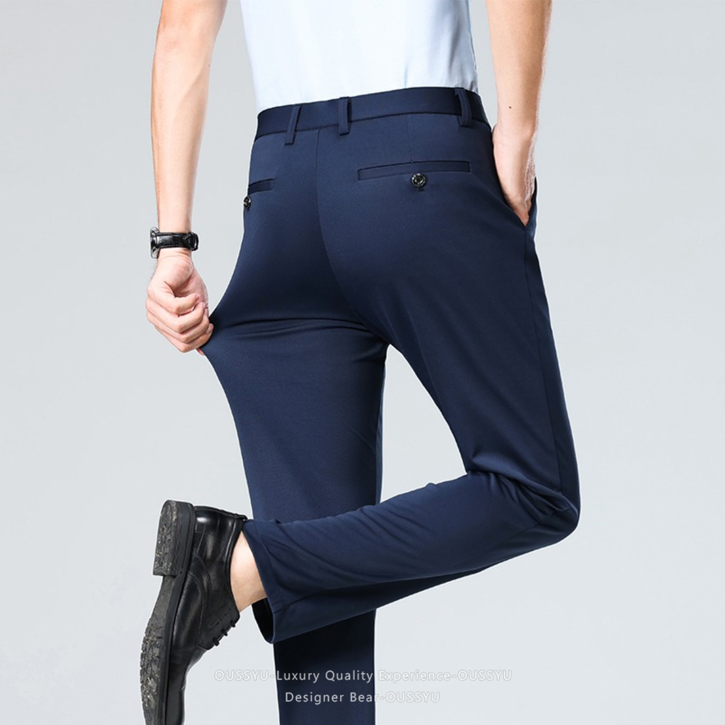 Summer Thin Men's Stretch Suit - Formal Trouser Stretch ulasan dan harga