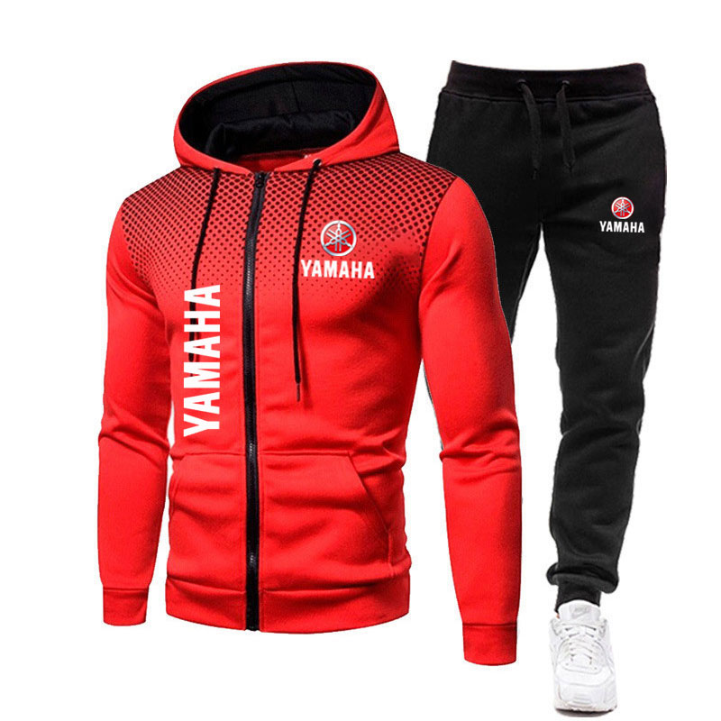 Yamaha Men's Sets Logo Print S - Men'S Fashion Zipper Hoodie ulasan dan harga