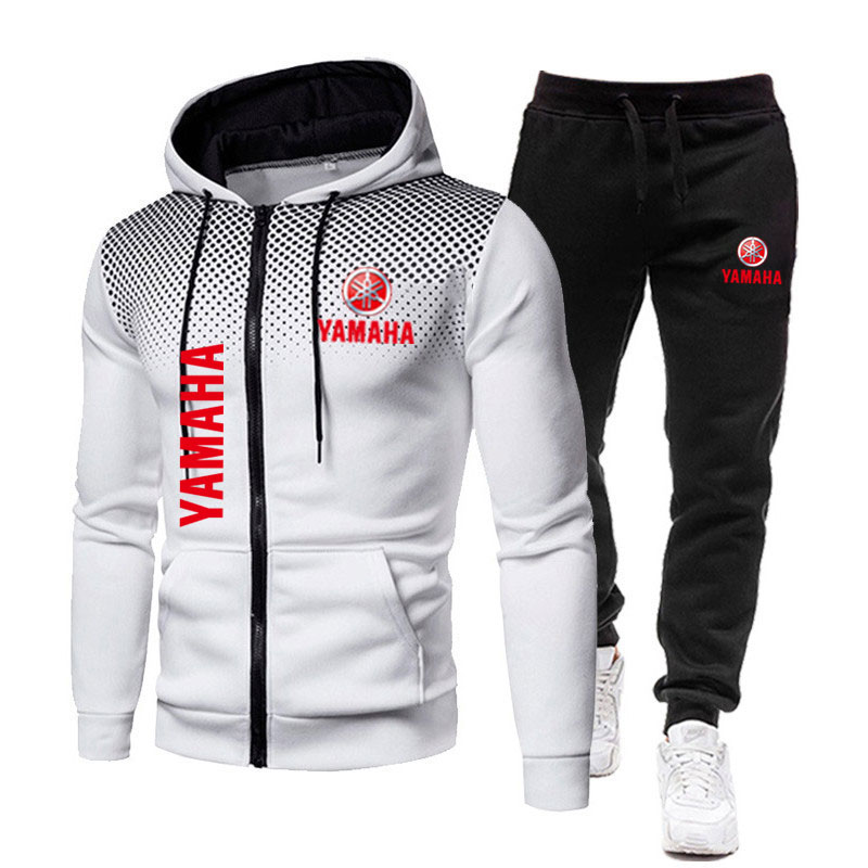 Yamaha Men's Sets Logo Print S - Men'S Fashion Zipper Hoodie ulasan dan harga