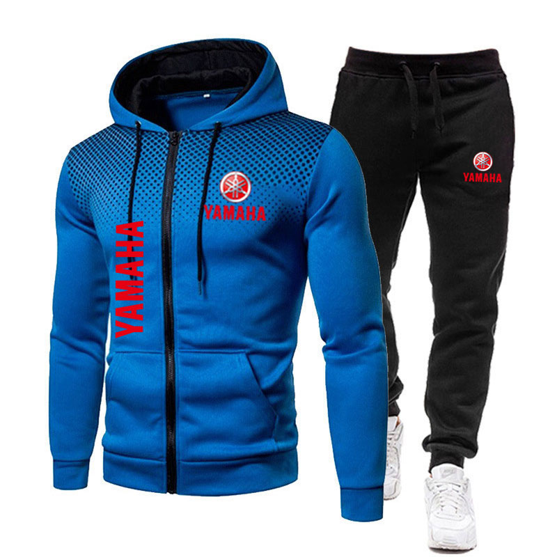 Yamaha Men's Sets Logo Print S - Men'S Fashion Zipper Hoodie ulasan dan harga