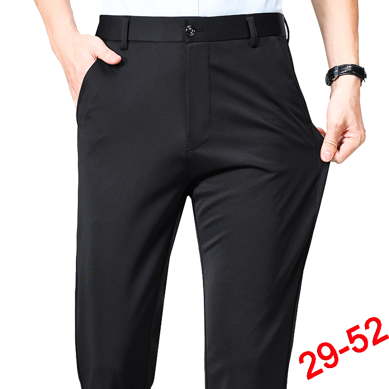 Plus Size Trousers Men Busines - Formal Trouser Stretch ulasan dan harga