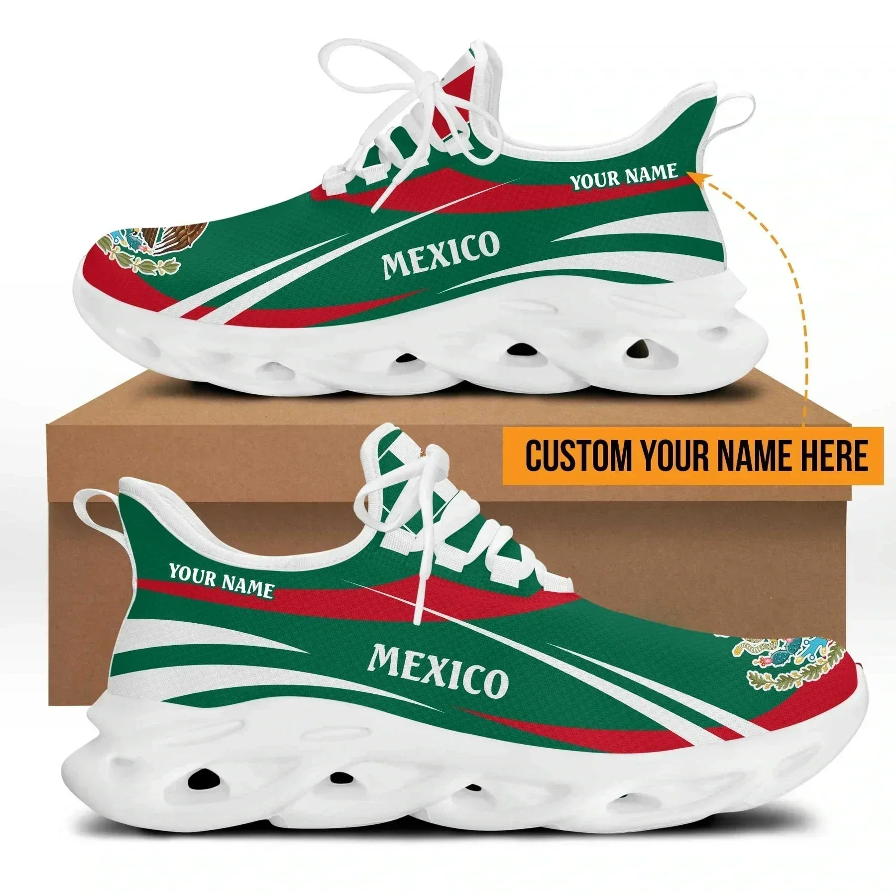 Mexico Flag Men's Sneakers - N - Mens Fashion Mexico ulasan dan harga